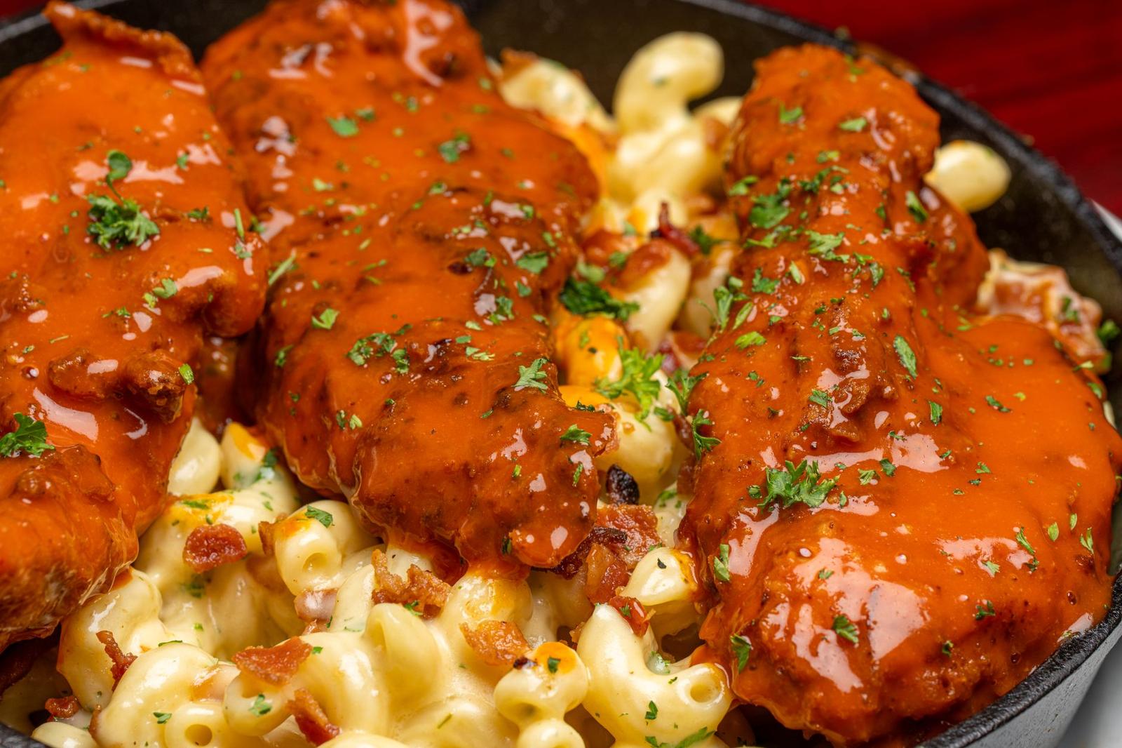 Pasta with Meat under Sauce
